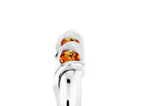 White gold Round Citrine Eternity Band with Twist Prong Setting_17