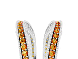 White gold Round Citrine Milgrain Eternity Band with Channel Setting_23
