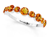 White gold Round Citrine Scalloped Prong Set Eternity Band_19