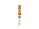 White gold Round Citrine Scalloped Prong Set Eternity Band_20