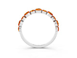 White gold Round Citrine Scalloped Prong Set Eternity Band_21