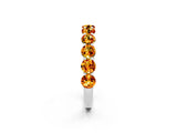 White gold Round Citrine Shared Prong Eternity Band_8