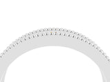 White gold Round Citrine Twist Milgrain Band with Bezel Setting_4