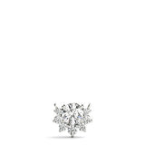 White gold Round Cluster Diamond Pendant with Prong Setting 1