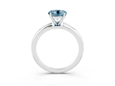 White gold Round Cut Aquamarine Solitaire Ring with Six-Prong Setting and Classic Band_21