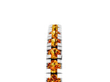 White gold Round Cut Citrine Pavé Set Thin Band_5