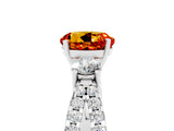 White gold Round Cut Citrine Three-Stone Ring with Pavé Split Shank and Four-Prong Setting_5