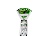 White gold Round Cut Cut Channel Set Diamond Engagement Ring with Four-Prong Setting_5