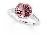 White gold Round Cut Cut Channel Set Solitaire Engagement Ring with Four-Prong Setting_1