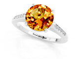 White gold Round Cut Cut Channel Set Solitaire Engagement Ring with Four-Prong Setting_25