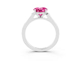 White gold Round Cut Cut Channel Set Solitaire Engagement Ring with Four-Prong Setting_27