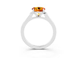 White gold Round Cut Cut Channel Set Solitaire Engagement Ring with Four-Prong Setting_27