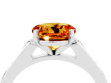 White gold Round Cut Cut Channel Set Solitaire Engagement Ring with Four-Prong Setting_28