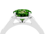 White gold Round Cut Cut Channel Set Solitaire Engagement Ring with Four-Prong Setting_4