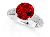 White gold Round Cut Cut Diamond Milgrain Marquise Band with Prong Setting_1