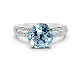 White gold Round Cut Cut Diamond Milgrain Marquise Band with Prong Setting