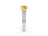 White gold Round Cut Cut Diamond Milgrain Marquise Band with Prong Setting_2