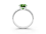 White gold Round Cut Cut Diamond Milgrain Marquise Band with Prong Setting_3