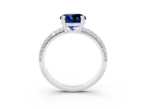 White gold Round Cut Cut Diamond Milgrain Marquise Band with Prong Setting_3