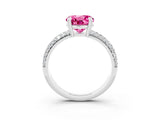 White gold Round Cut Cut Diamond Milgrain Marquise Band with Prong Setting_3