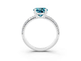 White gold Round Cut Cut Diamond Milgrain Marquise Band with Prong Setting_3