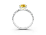 White gold Round Cut Cut Diamond Milgrain Marquise Band with Prong Setting_3