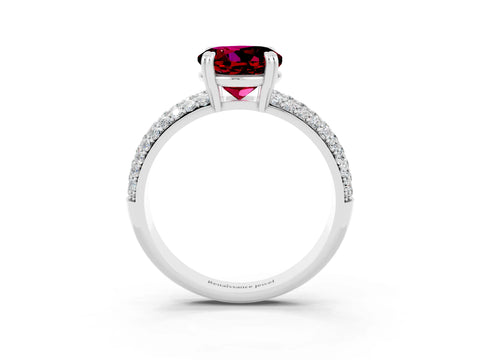 White gold Round Cut Cut Diamond Milgrain Marquise Band with Prong Setting_3