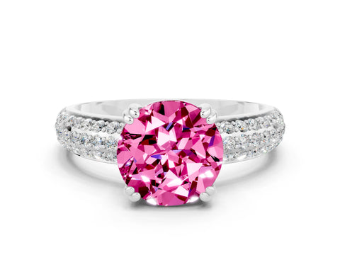 White gold Round Cut Cut Diamond Milgrain Marquise Band with Prong Setting