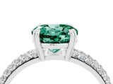 White gold Round Cut Cut Diamond Milgrain Marquise Band with Prong Setting_4