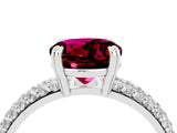 White gold Round Cut Cut Diamond Milgrain Marquise Band with Prong Setting_4