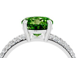 White gold Round Cut Cut Diamond Milgrain Marquise Band with Prong Setting_4