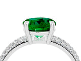 White gold Round Cut Cut Diamond Milgrain Marquise Band with Prong Setting_4