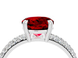 White gold Round Cut Cut Diamond Milgrain Marquise Band with Prong Setting_4