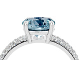White gold Round Cut Cut Diamond Milgrain Marquise Band with Prong Setting_4