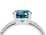 White gold Round Cut Cut Diamond Milgrain Marquise Band with Prong Setting_4