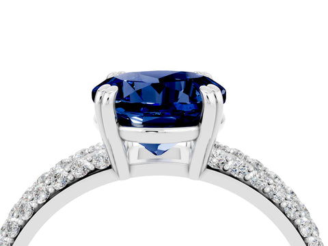White gold Round Cut Cut Diamond Milgrain Marquise Band with Prong Setting_4