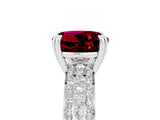 White gold Round Cut Cut Diamond Milgrain Marquise Band with Prong Setting_5