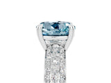 White gold Round Cut Cut Diamond Milgrain Marquise Band with Prong Setting_5
