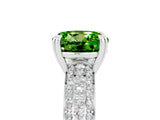 White gold Round Cut Cut Diamond Milgrain Marquise Band with Prong Setting_5