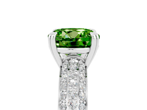 White gold Round Cut Cut Diamond Milgrain Marquise Band with Prong Setting_5