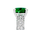 White gold Round Cut Cut Diamond Milgrain Marquise Band with Prong Setting_5