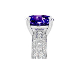 White gold Round Cut Cut Diamond Milgrain Marquise Band with Prong Setting_5
