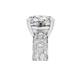 White gold Round Cut Cut Diamond Milgrain Marquise Band with Prong Setting_5