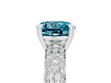 White gold Round Cut Cut Diamond Milgrain Marquise Band with Prong Setting_5