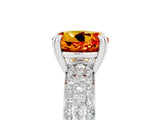 White gold Round Cut Cut Diamond Milgrain Marquise Band with Prong Setting_5