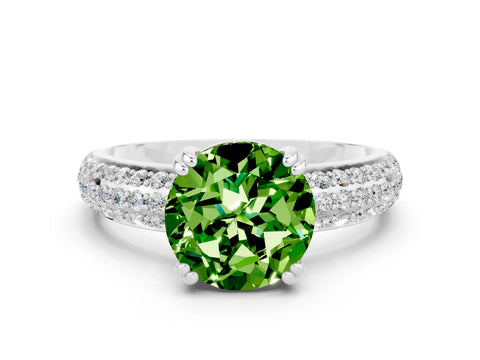 White gold Round Cut Cut Diamond Milgrain Marquise Band with Prong Setting