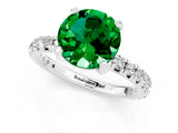 White gold Round Cut Cut Diamond Pavé Band with Four-Prong Setting_1