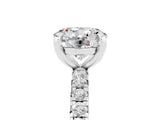 White gold Round Cut Cut Diamond Pavé Band with Four-Prong Setting_5