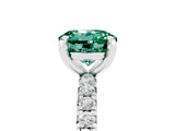 White gold Round Cut Cut Diamond Pavé Band with Four-Prong Setting_5