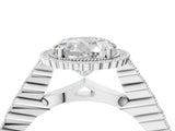 White gold Round Cut Cut Halo Pavé Solitaire Ring with Milgrain Band_11